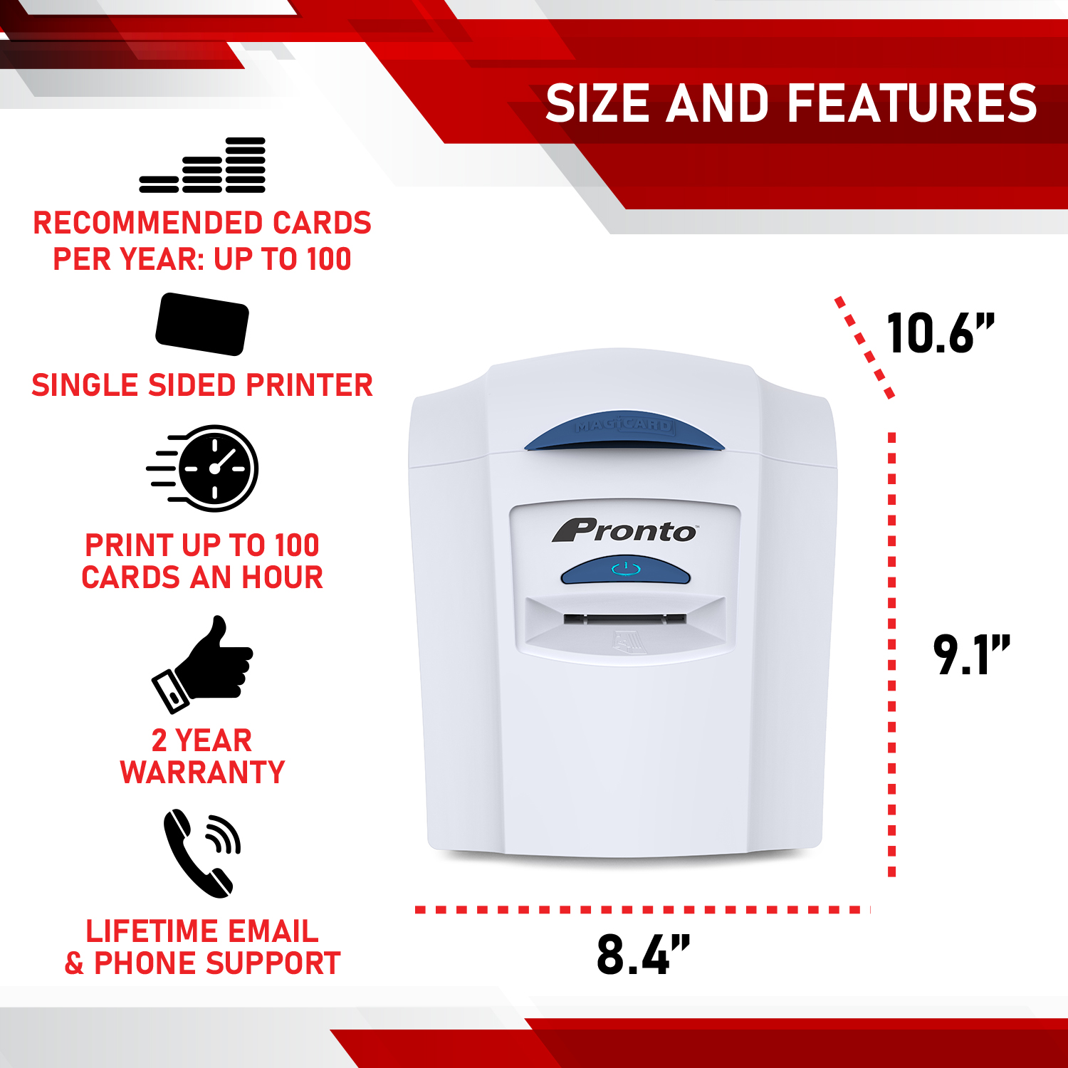 Magicard 300 Uno ID Card Printer Single-Sided