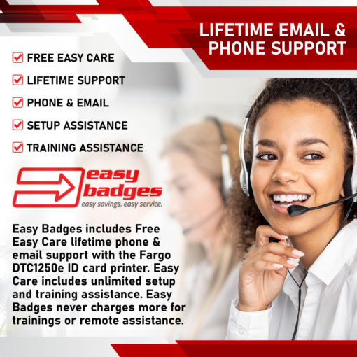 Easy Badges DTC1250e Support
