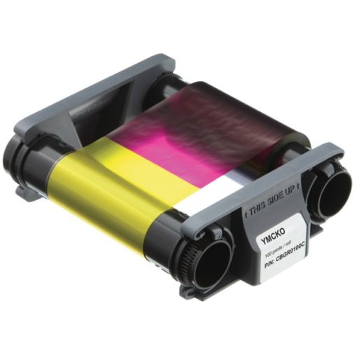 Evolis Consumables YMCKO Color Ribbon Primacy Compatible 300 Prints 1 Roll R5F008AAA 