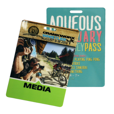 Large Printed Event Badges