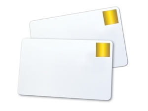 Magicard HoloPatch® blank white cards with Gold seal