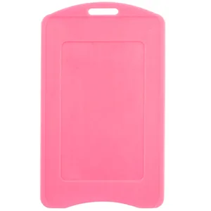 Pink-Soft-Plastic-ID-Badge-Holder-Vertical-Back-113050PK