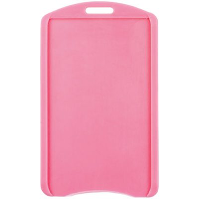 Pink-Soft-Plastic-ID-Badge-Holder-Vertical-113050PK