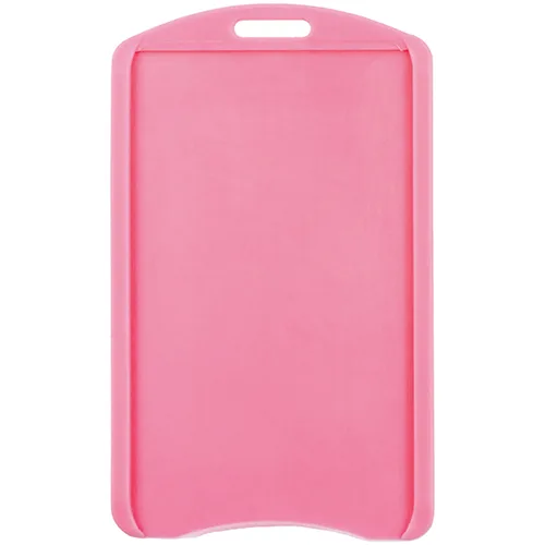 Pink Soft Plastic Badge Holder – Vertical – Pack of 100 – 113050PK