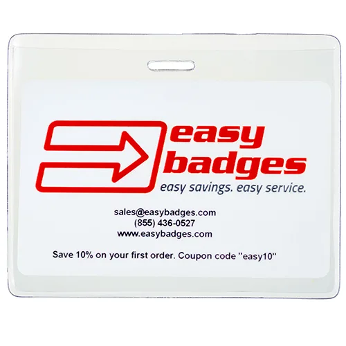 Clear Heavy Duty Proximity Badge Holder – Horizontal – Pack of 100 -153184