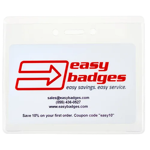 Clear Proximity Badge Holder – Horizontal – Pack of 100 – 153185