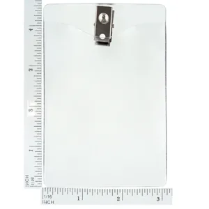 Clear-Vinyl-Government-Military-ID-Badge-Card-Holder-Clip-Vertical-Size-153082
