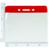 Red-Color-Coded-Vinyl-ID-Badge-Holder-Horizontal-Size-153100R