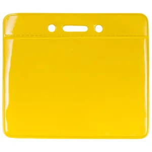 Yellow-Vinyl-ID-Badge-Holder-Horizontal-153110Y