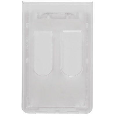 Frosted-Hard-Plastic-ID-Badge-2-Card-Holder-Vertical-706-N2