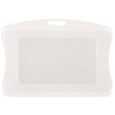 Soft-Frosted-Plastic-ID-Card-Badge-Holder-Horizontal-113051