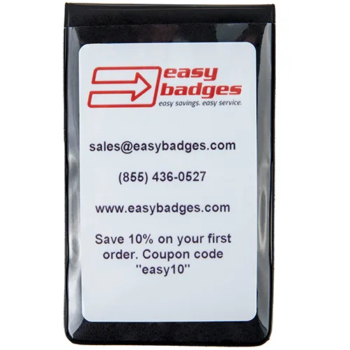 Magnetic Pocket ID Badge Holder – Vertical – Pack of 100 – 153085