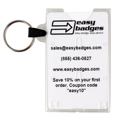 Hard-Plastic-ID-Card-Badge-Holder-Key-Ring-Short-Side-153181