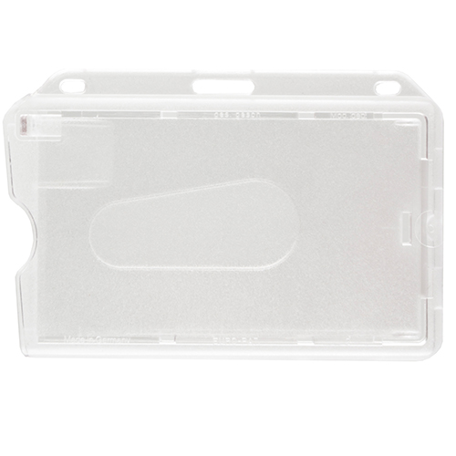 Clear Vertical ID Card Badge Holders and Strap Clip Details about   25 Pack 
