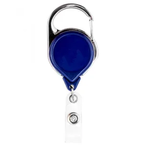 Blue-Carabiner-No-Twist-ID-Badge-Reel-Vinyl-Stap-Back-152064BL