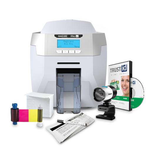 Magicard Rio Pro Complete Single Sided ID Card Printer System with ...