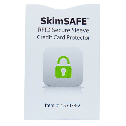 SkimSAFE RFID Blocking ID Card Sleeve – Pack of 100 – 153038