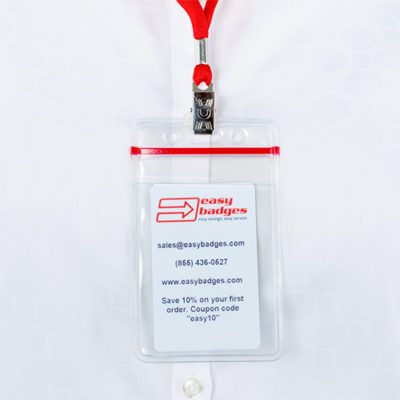 Sealable ID Badge Holders