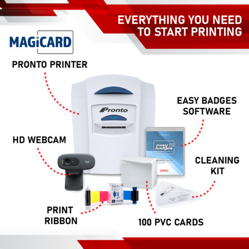 Magicard Pronto System Bundle Components with Camera