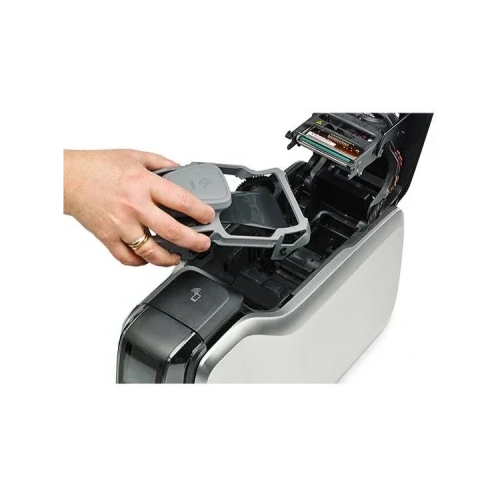 zebra zc350 series id badge printer system easybadges zebra zc350 series id