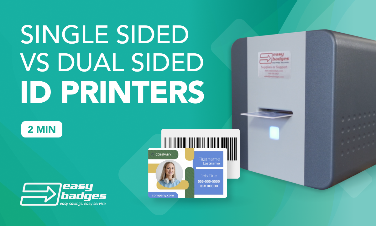 Single vs Dual Sided ID Printers